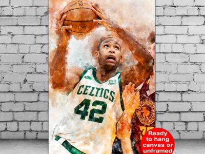 Al Horford watercolor, Boston Celtics wall art, Boston Celtics NBA Championship winner Canvas, Al Horford Boston Celtics art wall