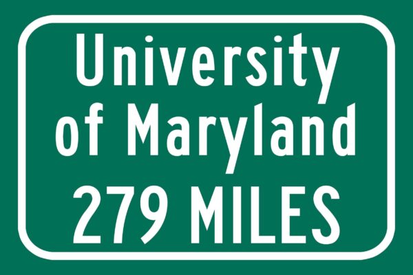 University of Maryland Terrapins Sign/ Custom College Highway Distance sign /University of Maryland Terrapins College Park Maryland - Image 3