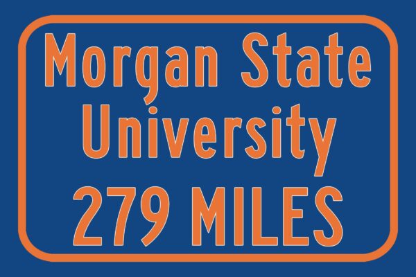 Morgan State University / Custom College Highway Distance Sign / Morgan State Bears / Baltimore Maryland / - Image 3