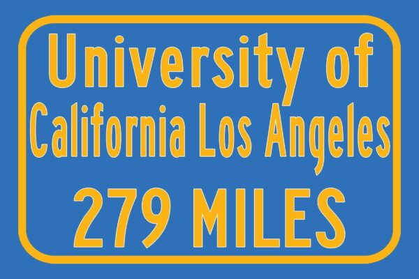 University of California / Custom College Highway Distance Sign / Los Angeles California / California bruins - Image 3