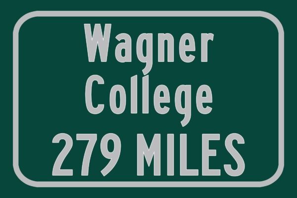 Wagner College / Custom College Highway Distance Sign / Wagner Seahawks / New york New york / - Image 3