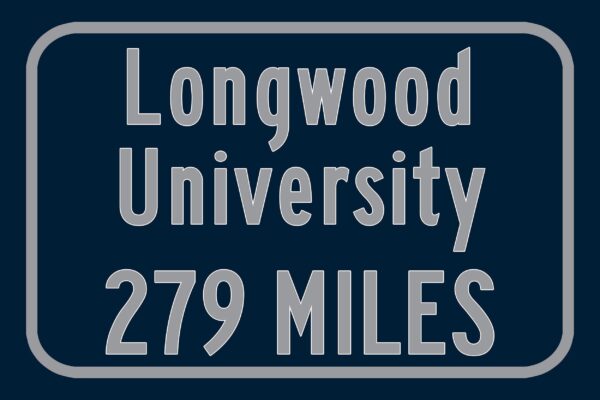 Longwood University / Custom College Highway Distance Sign / Longwood University / Longwood University Lancers / Farmville Virginia - Image 3