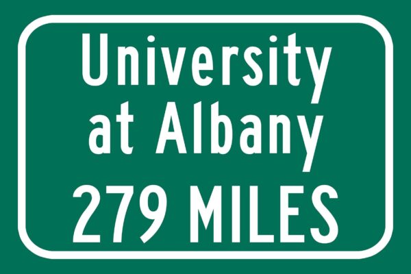 University at Albany / Custom College Highway Distance Sign /University at Albany /Albany Great Danes / Albany New York - Image 2
