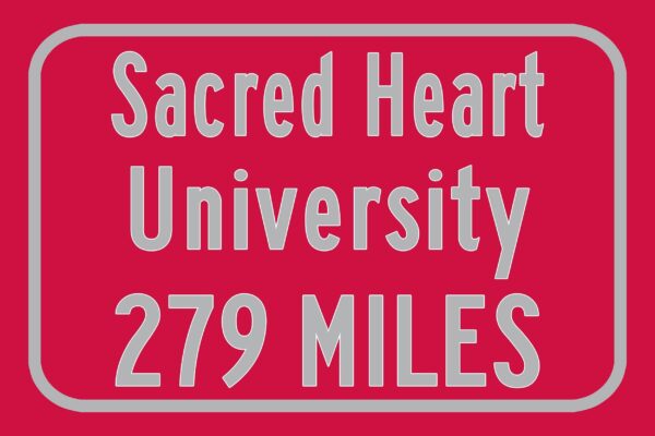 Sacred Heart University / Custom College Highway Distance Sign / Sacred Heart Fairfield Connecticut / Sacred Heart Pioneers - Image 3