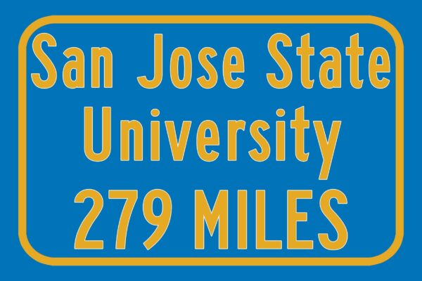 San José State University / Custom College Highway Distance Sign / San José State Spartans / San Jose California / - Image 3