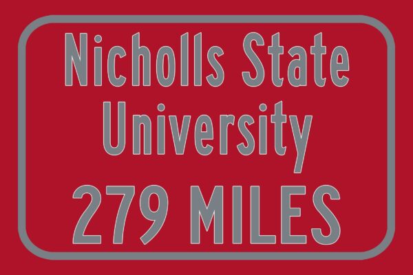 Nicholls State University / Custom College Highway Distance Sign / Nicholls State Colonels / Thibodaux Louisiana - Image 3