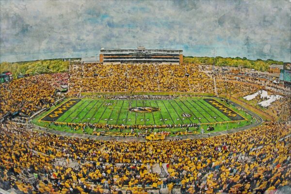 Canvas-Print of Missouri Tigers, Faurot Field , Watercolor Digital Sketch Print Canvas Print , University of Missouri, Columbia Missouri - Image 3