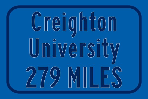 Creighton University / Custom College Highway Distance Sign /Creighton University /Creighton University Bluejays / Omaha Nebraska - Image 3