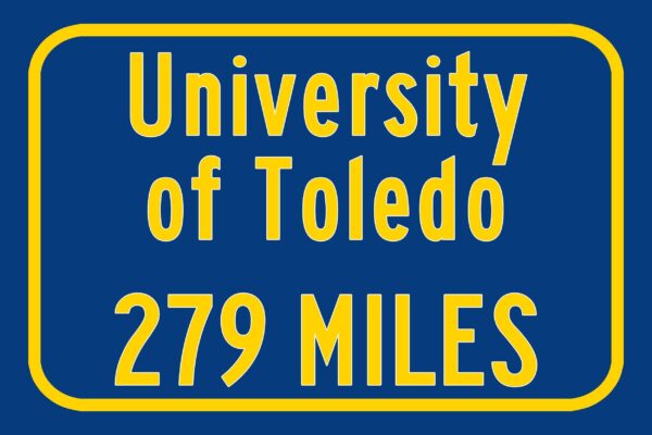 The University of Toledo / Custom College Highway Distance Sign / The University of Toledo Rockets / Toledo Ohio / - Image 3