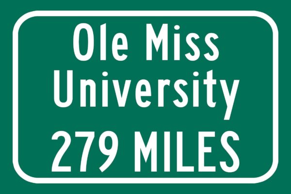 Ole Miss University Custom College Highway Distance Sign /University of Mississippi/ Oxford Mississippi / Ole Miss University - Image 2