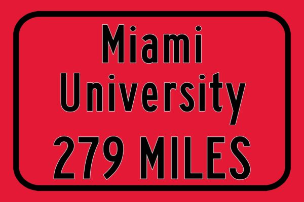 Miami University / Custom College Highway Distance Sign / Miami Ohio / Miami Redhawks - Image 3
