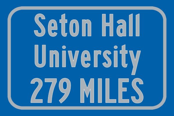 Seton Hall University / Custom College Highway Distance Sign /Seton Hall University / Seton Hall Pirates/ South Orange New Jersey - Image 3