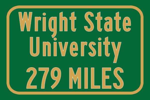 Wright State University / Custom College Highway Distance Sign / Wright State Raiders / Dayton Ohio - Image 3