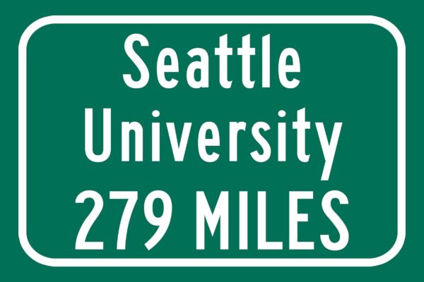 Seattle University / Custom College Highway Distance Sign / Seattle Washington / Seattle Redhawks - Image 2
