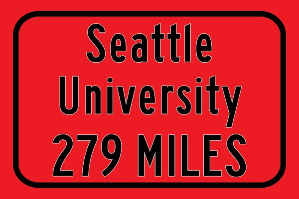 Seattle University / Custom College Highway Distance Sign / Seattle Washington / Seattle Redhawks - Image 3