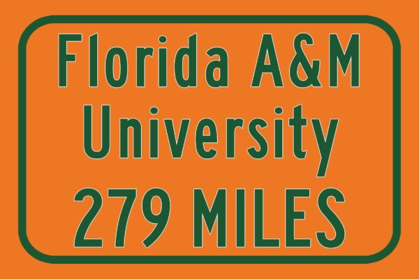 Florida A&M University / Custom College Highway Distance Sign / Florida AM Rattlers / Tallahassee Florida / - Image 3