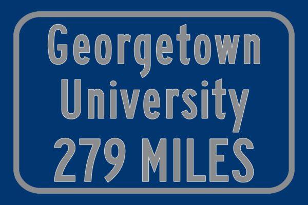 Georgetown University / Custom College Highway Distance Sign /Georgetown University /Georgetown Hoyas / Washington D.C. - Image 3