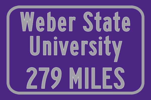Weber State University / Custom College Highway Distance Sign / Weber State University / Weber State Wildcats / Ogden Utah - Image 3