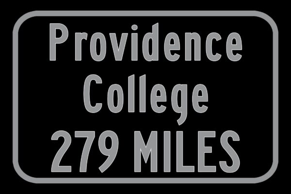Providence College / Custom College Highway Distance Sign /Providence College / Providence Friars / Providence Rhode Island - Image 3