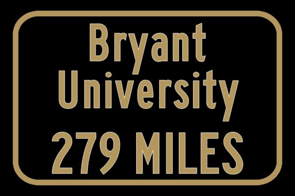 Bryant University / Custom College Highway Distance Sign / Bryant Bulldogs / Smithfield Rhode Island / - Image 3