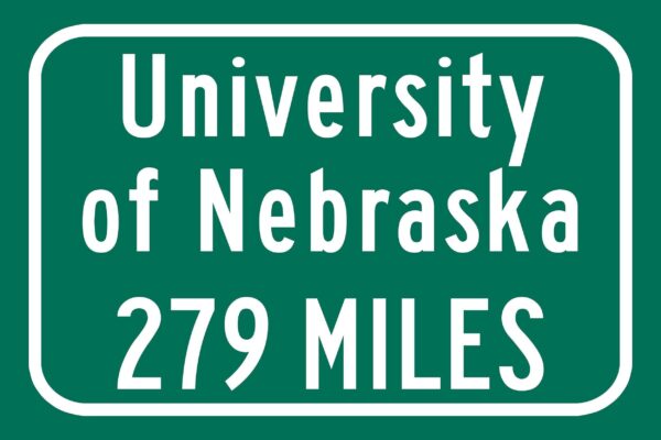 University of Nebraska Cornhuskers Sign/ Custom College Highway Distance sign /University of Nebraska Cornhuskers  Lincoln Nebraska - Image 3