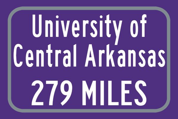 University of Central Arkansas/ Custom College Highway Distance Sign / Central Arkansas Bears / Conway Arkansas - Image 3