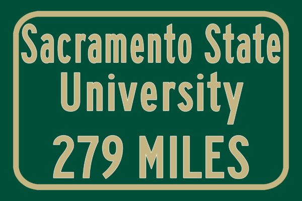 California State University Sacramento / Custom College Highway Distance Sign / California State University, Sacramento / Sacrmento Hornets - Image 3