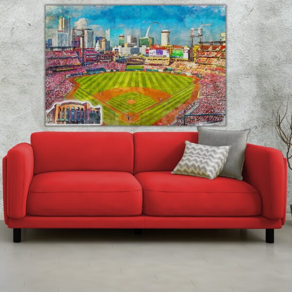Canvas-Print of Busch Stadium in St. Louis Missouri / St. Louis Cardinals / St. Louis Missouri, Pro - Image 2