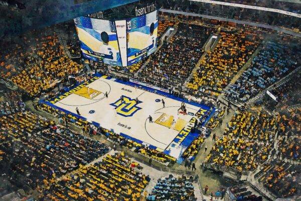 Canvas-Print of Marquette University Golden Eagles, Fiserv Forum , Marquette University Men's Basketball - Image 3