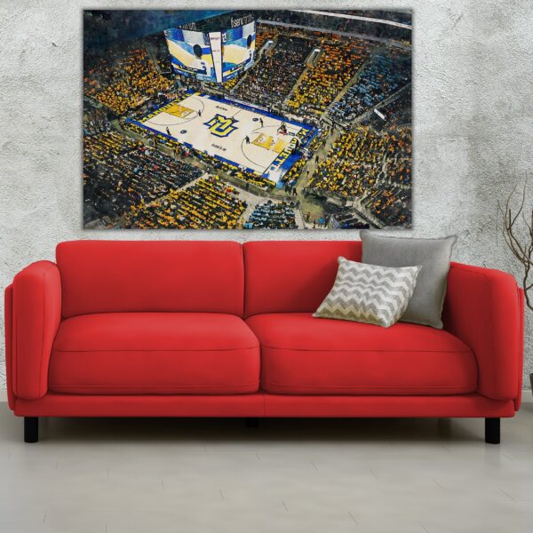 Canvas-Print of Marquette University Golden Eagles, Fiserv Forum , Marquette University Men's Basketball - Image 2