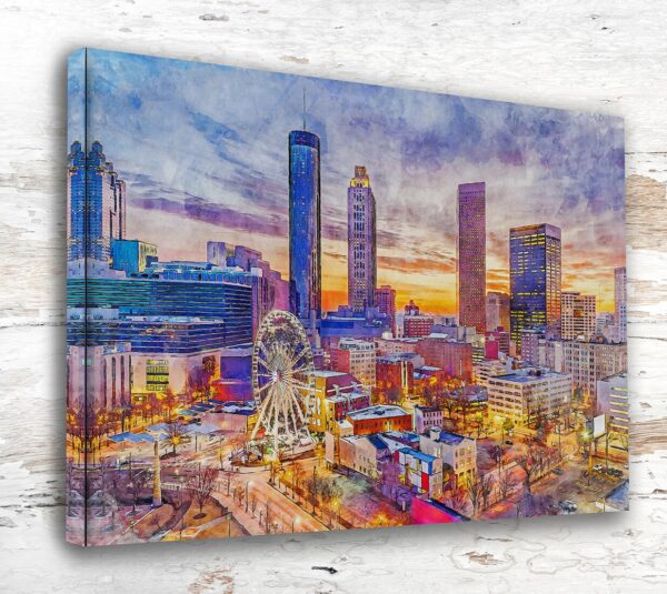 Atlanta Skyline Canvas Print