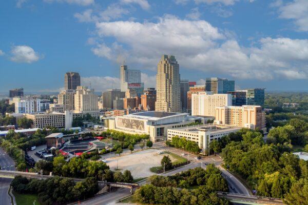 Raleigh, Capture the beauty of Raleigh, North Carolina with this beautiful skyline wall art canvas, Raleigh skyline canvas or print - Image 2
