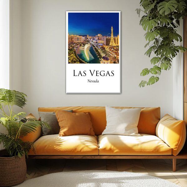 Las Vegas Canvas, Las Vegas Print, Las Vegas wall art, Las Vegas travel art print, Las Vegas Nevada, Las Vegas poster - Image 3