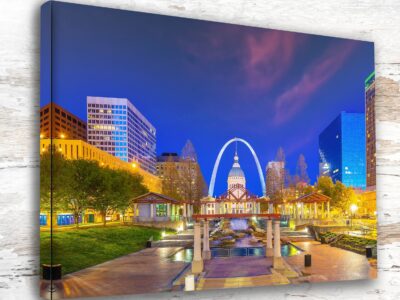 St Louis Canvas, St Louis Print, St Louis wall art, St Louis travel art print, St Louis Missouri, St Louis poster