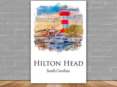 Hilton Head Travel art print,  Hilton Head Canvas Print,  Hilton Head wall art, Hilton Head  wall art, Hilton Head South Carolina,  poster
