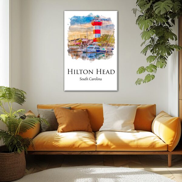 Hilton Head Travel art print,  Hilton Head Canvas Print,  Hilton Head wall art, Hilton Head  wall art, Hilton Head South Carolina,  poster - Image 2
