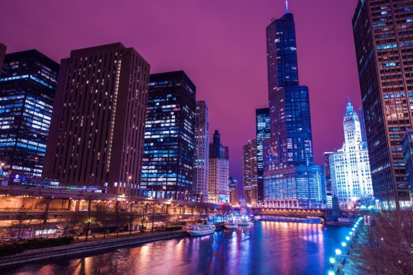 Chicago Canvas, Chicago Print, Chicago wall art, Chicago travel art print, Chicago Illinois , Chicago  poster - Image 4