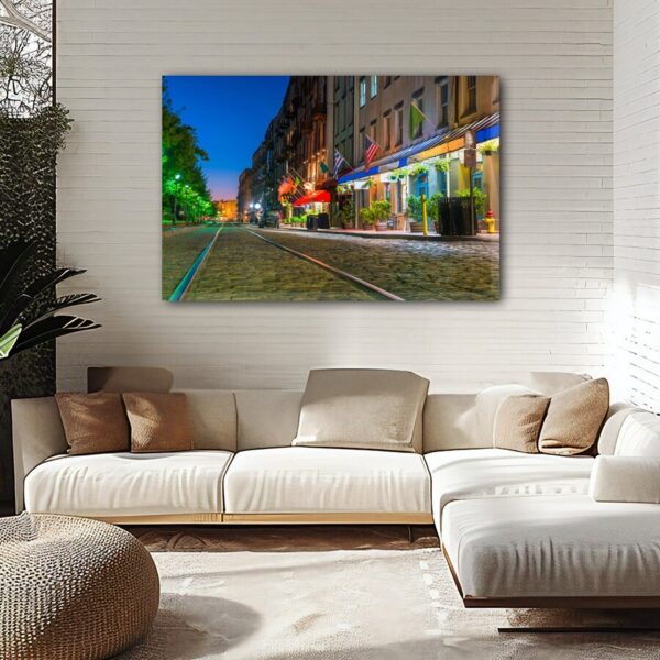 Savannah Canvas, Savannah Print, Savannah wall art, Savannah  travel art print, Savannah Georgia , Savannah  poster - Image 2