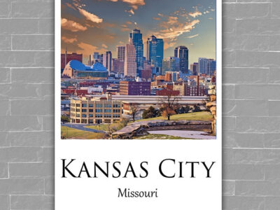 Kansas City Canvas,  Kansas City  Print, Kansas City  wall art, Kansas City travel art print, Kansas City , Kansas City  travel poster