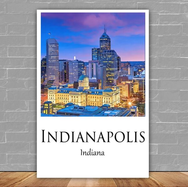 Indianapolis Canvas,  Indianapolis Print, Indianapolis  wall art, Indianapolis  travel art print,  Indianapolis Indiana, Indianapolis poster