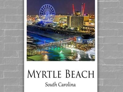Myrtle Beach Canvas,  Myrtle Beach Print, Myrtle Beach wall art,  Myrtle Beach travel art print, Myrtle Beach ,  Myrtle Beach poster