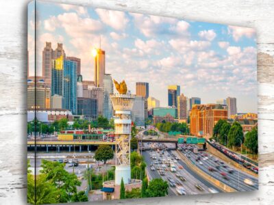 Beautiful Atlanta Georgia Skyline Canvas Art - Cityscape Wall Print, Atlanta Print on canvas, Atlanta skyline