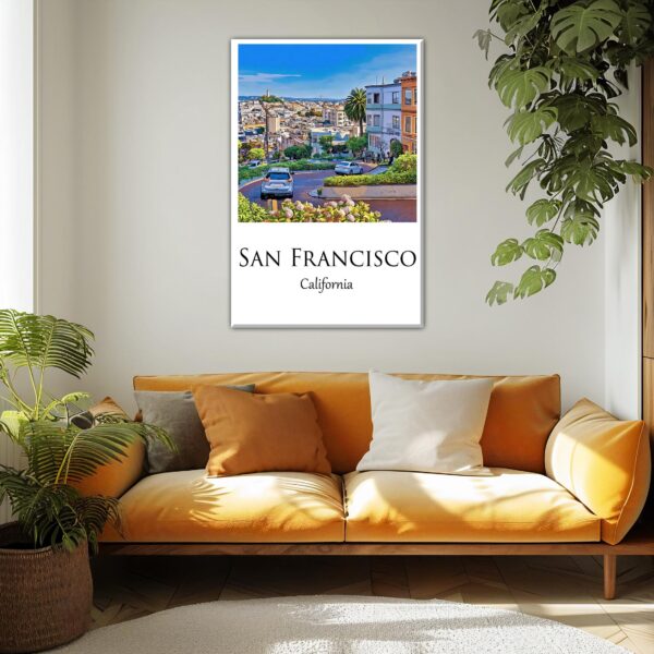 San Francisco Canvas, San Francisco Print, San Francisco  wall art,  San Francisco travel art print, San Francisco  poster - Image 2