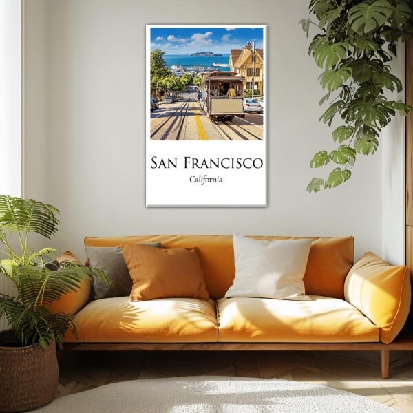 San Francisco Canvas, San Francisco Print, San Francisco  wall art,  San Francisco travel art print, San Francisco  poster - Image 2