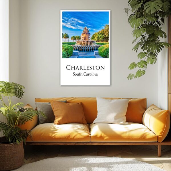 Charleston Canvas, Charleston Print, Charleston wall art, Charleston travel art print, Charleston South Carolina, Charleston  poster - Image 2