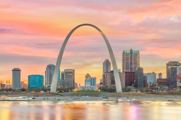 St Louis Canvas, St Louis Print, St Louis wall art, St Louis travel art print, St Louis Missouri, St Louis poster - Image 4