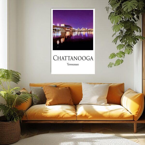 Chattanooga Canvas, Chattanooga Print, Chattanooga wall art, Chattanooga  travel art print ,Chattanooga art print Chattanooga poster - Image 2