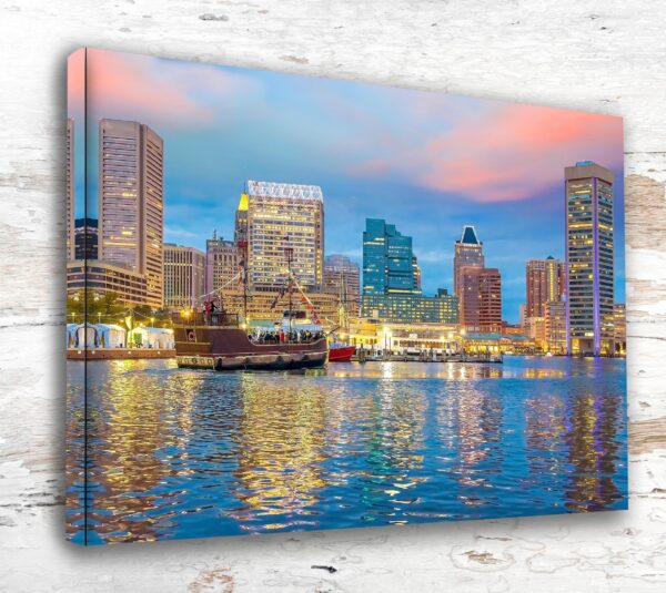 Baltimore travel art canvas print, Baltimore wall art, Baltimore canvas art,  Baltimore watercolor canvas wall art,  Baltimore print