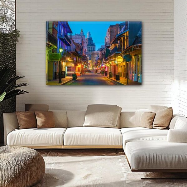 New Orleans travel art canvas print,  New Orleans wall art,  New Orleans canvas art,  New Orleans watercolor, New Orleans canvas wall art, - Image 2