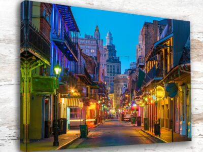 New Orleans travel art canvas print,  New Orleans wall art,  New Orleans canvas art,  New Orleans watercolor, New Orleans canvas wall art,